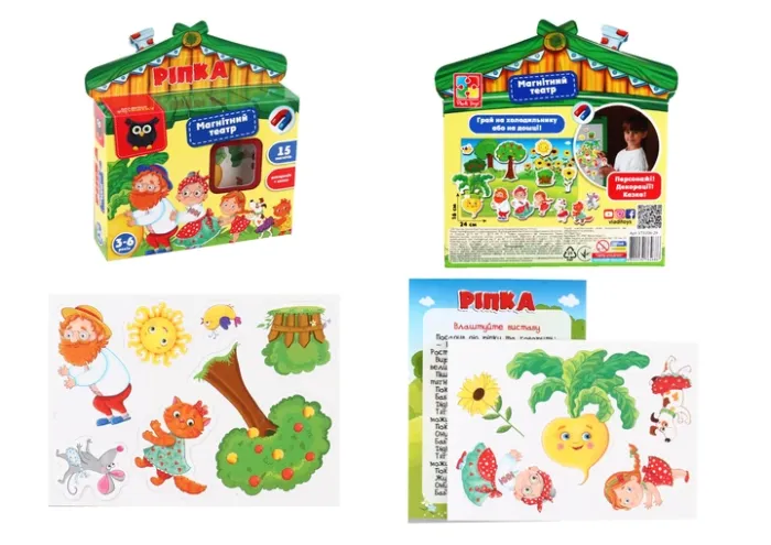 Магнітний театр "Ріпка", Vladi Toys, VT3206-29