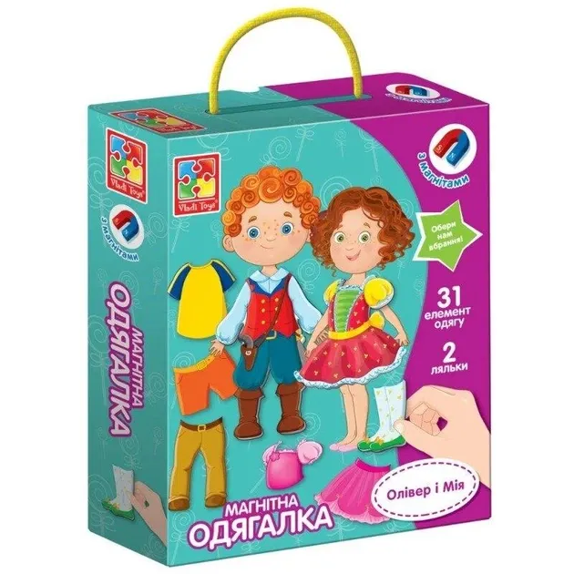 Магнітна одягалка "Олівер і Мія" VT3702-12 VladiToys