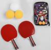 Ракетка C 44860 пінг-понгу (50) "TK Sport", 2 шт + 3 кульки, в чохлі