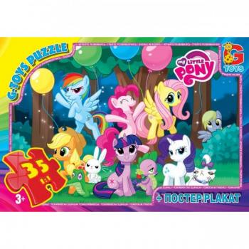 Пазли із серії My little PONY 35 елементів G-Toys (MLP007) 