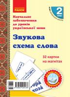НУШ Українська мова 2 клас Картки на магнітах Звукова схема слова До будь-якого підручника 32 картки