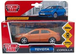 Автомодель Tech park Toyota Corolla помаранчева (COROLLA-GD(FOB)