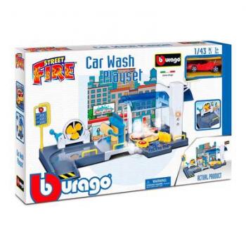 Ігровий набір Bburago Автомийка з автомоделлю 1:43 (18-30406)