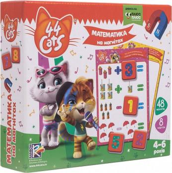 Математика на магнітах Vladi Toys 44 Коти українська мова (VT5411-08) 