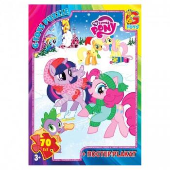 Пазли Little Pony 70 елементів + плакат Gtoys (MLP005)