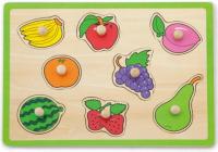 Дерев'яна рамка-вкладиш Viga Toys Кольорові фрукти (50020) 