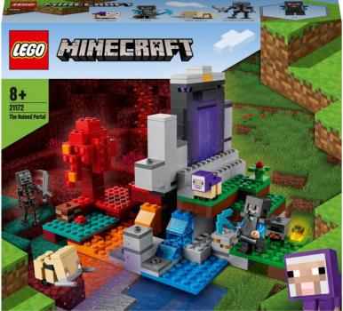 Конструктор LEGO Minecraft Зруйнований портал 316 деталей (21172)