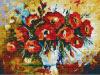 Алмазна мозаїка "Маки в вазі" 30 * 40см EJ308