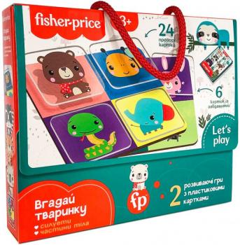 Гра з пластиковими картками Vladi Toys Fisher Price Вгадай тварину VT2100-10