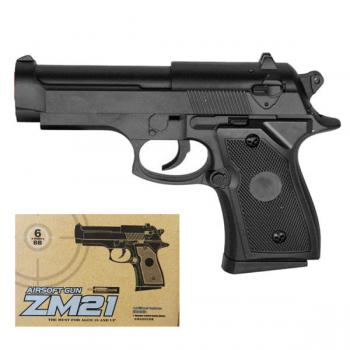  Дитячий пістолет металевий на кульках  (ZM 21) L00027
