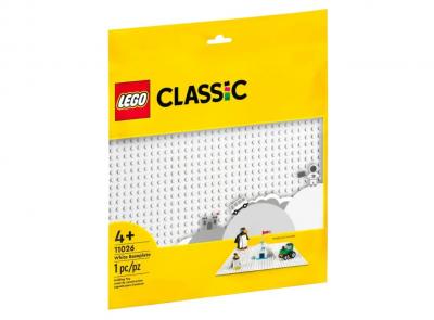 Конструктор LEGO Classic Біла базова пластина, 1 деталь (11026)