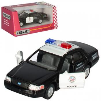 Металева інерційна машинка Ford Crown Victoria Police KT5327W Kinsmart