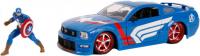 Автомодель Jada "Марвел. Месники Форд Мустанг GT2006 з фігуркою Капітана Америки,1:24, синій (253225007)