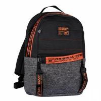 Шкільний рюкзак Yes T-122 Urban disign style Orange сіро-чорний (558750)
