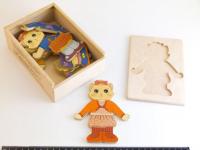 Дерев'яна іграшка Розумний Лис Одягай-ка Кішечка (90025) 