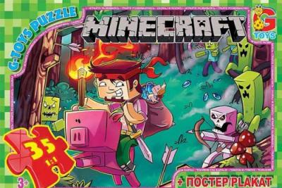 Пазл G-toys Minecraft: втеча 35 ел MC776 