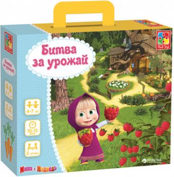 Гра настільна Vladi Toys Битва за врожай Маша і Ведмідь Рос (VT2106-04)