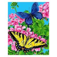 Алмазна мозаїка TK Group Метелики в квітах розмір 30х40см (GB77762)