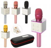 Мікрофон Q7 акум., USB, Bluetooth, мікс кольорів, футляр, 28-11,5-7 см.