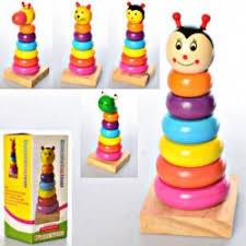 Дерев'яна ІГРАШКА ПІРАМІДКА MD 2420