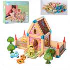 Дерев'яна іграшка - конструктор "Будиночок" MD 2424, 268 деталей