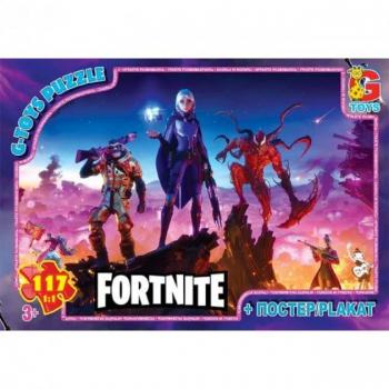 Пазли Fortnite 117 елементів + плакат Gtoys (FN535)