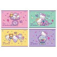 Альбом для малювання Kite Hello Kitty 12 аркушів скоба глітер (HK22-241)