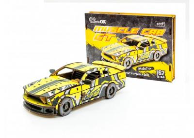 Об'ємний пазл PuzzleOK Muscle car GT жовтий (Puz-00638)