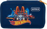 Пенал Kite 2 від., без наповнення "Hot Wheels", HW22-623