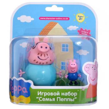 Набір фігурок Peppa - СІМ'Я Пеппі (Джордж і Тато) (20837-2)