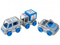 Набір машинок пластикових Tigres Kid cars Поліція 3 штуки (39548)