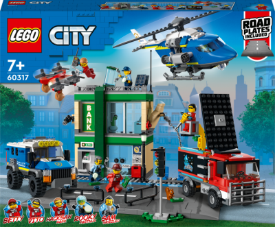 Конструктор LEGO City Погоня поліції в банку 915 деталей (60317)