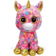 Різнокольоровий єдиноріг 40cm TY Beanie Boos FANTASIA