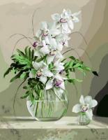 Картина за номерами Brushme 40х50 Орхідеї у вазі (GX21177) 40*50