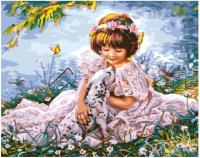 Картина за номерами Brushme Дівчинка з далматинцем 40х50см GX8553