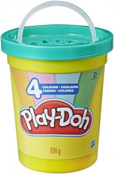 Набір ігровий Hasbro Play-Doh Велика банка 4 кольори (E5045_E5208) 