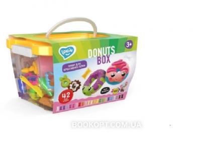 Набір легко стрибаючого пластиліну. Donuts box 70114