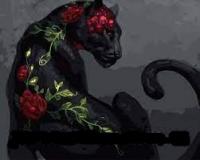 Картина за номерами "Граціозна пантера" Rainbow Art GX42634
