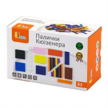 Набір для рахування Viga Toys Дерев'яні палички Кюїзенера, 116 шт. (51765)вв