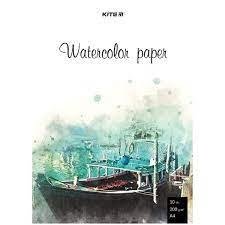Папір для акварелі Kite А4 10 аркушів 200г/ м2 (K23-267)