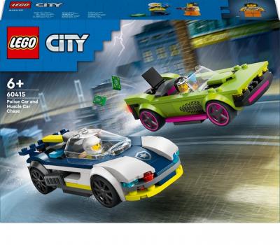 Конструктор LEGO City Переслідування маслкара на поліцейському автомобілі 213 деталей (60415)