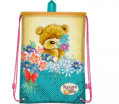 Сумка для взуття Kite Popcorn the Bear бірюзова (PO18-600S)