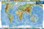 Фізична карта світу, м-б 1:35 000 000 (ламінована)