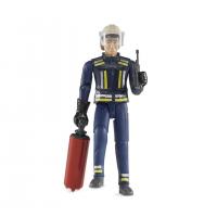 Іграшка - фігурка пожежника, 11см