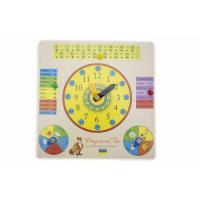 Дерев'яна іграшка Розумний Лис "Календар український" - годинник та календар 90055