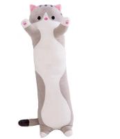 Іграшка обіймашка довгий Кіт батон 70 см