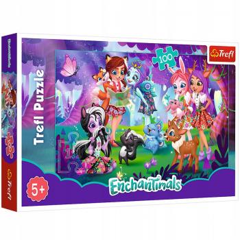 Пазли 100 ел З друзями веселіше/Mattel Enchantimals/Trefl 16348