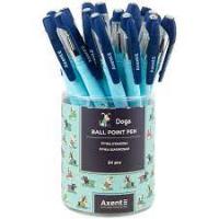 Ручка кулькова Axent Dogs синя (AB1049-31-A)