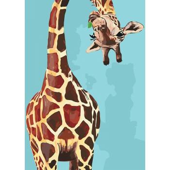 Картина по номерам - Веселий жираф 35*50 (КНО4061)  35*50см