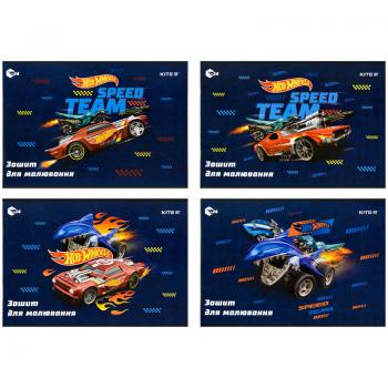 Альбом для малювання Kite Hot Wheels 24 аркуші скоба (HW22-242)